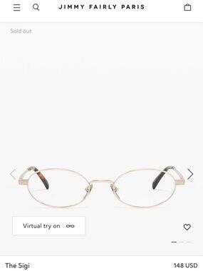 Jimmy Fairly m Sigi Silver Oval Glasses